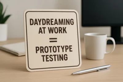 Sign With Daydreaming At Work Prototype Testing Text