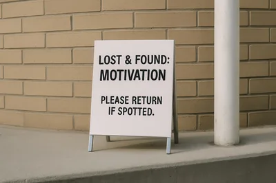 Lost And Found Motivation Sign On Sidewalk