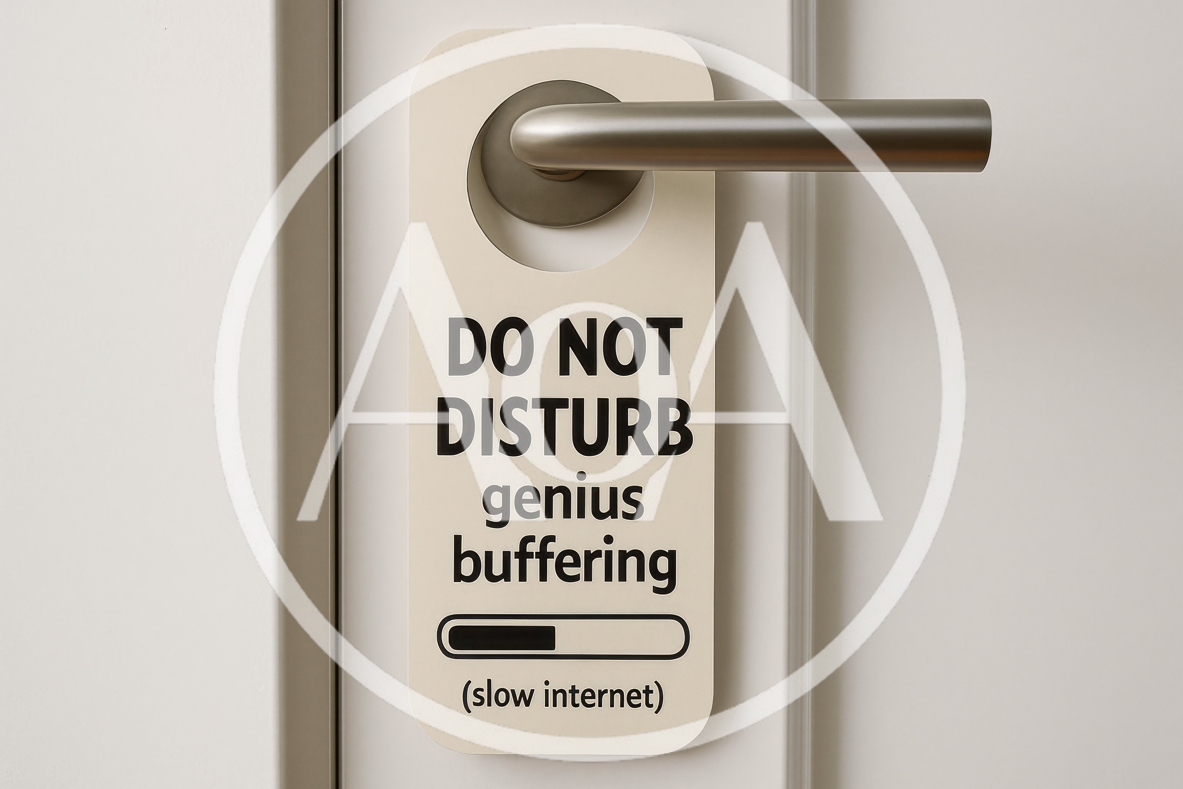 Do Not Disturb Door Hanger With Humorous Text