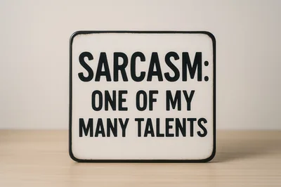 Sarcasm One Of My Many Talents Sign