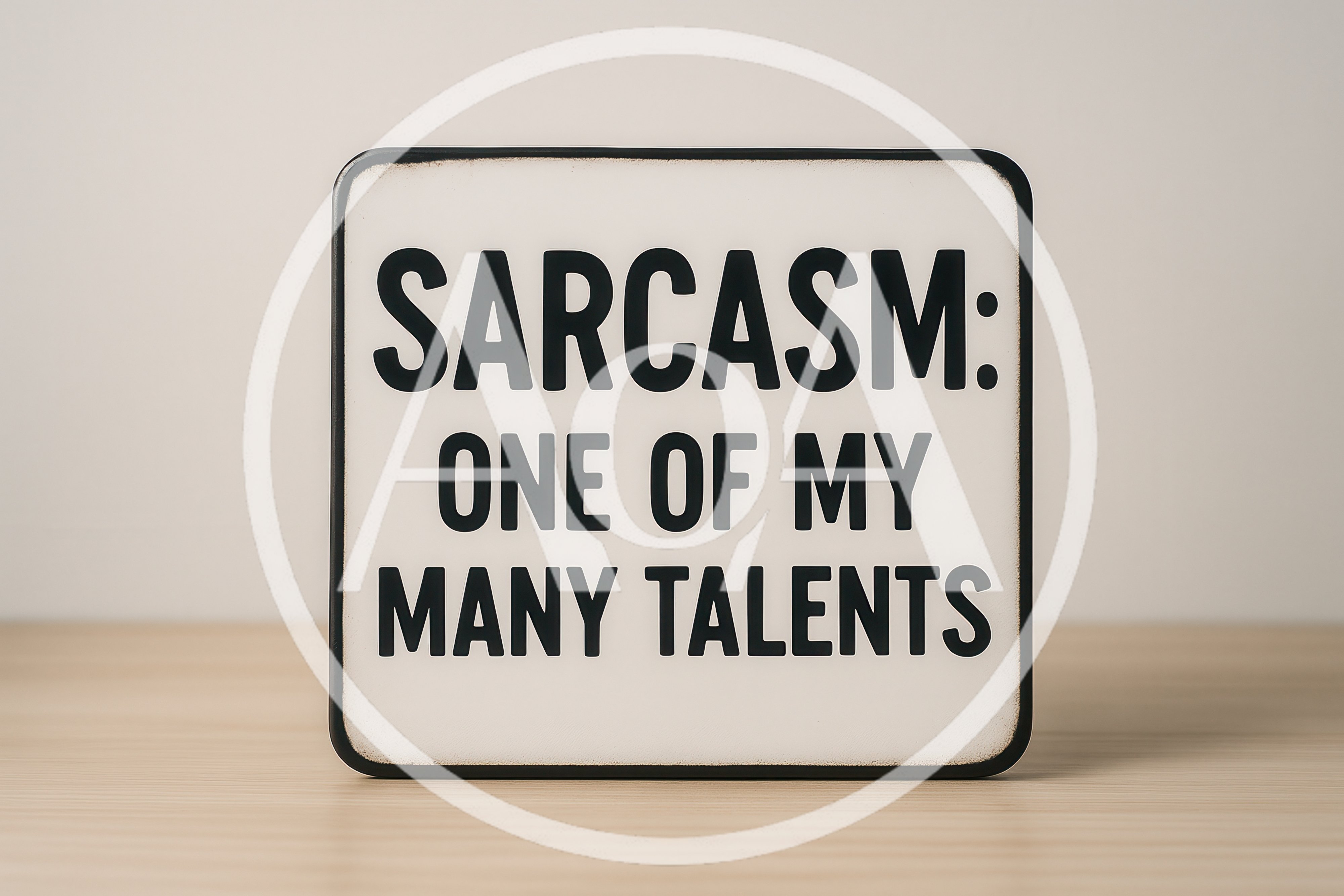 Sarcasm One Of My Many Talents Sign
