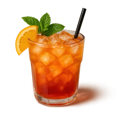 Refreshing Aperol Spritz Cocktail With Orange And Mint