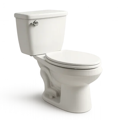 White Ceramic Toilet Bowl With Tank