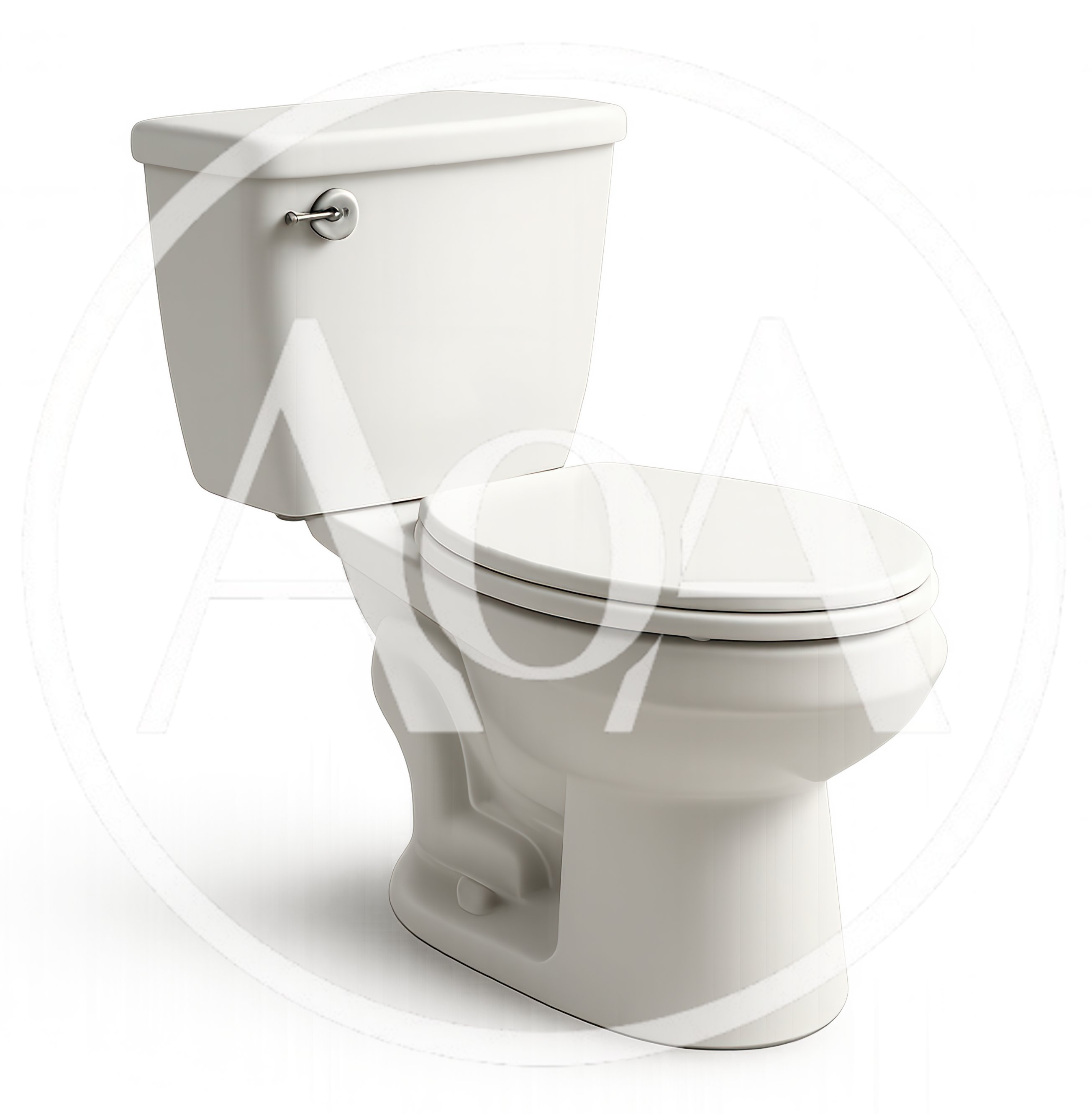 White Ceramic Toilet Bowl With Tank