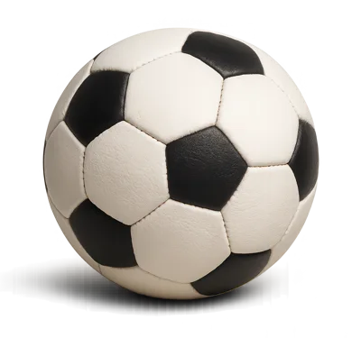 Classic Black And White Soccer Ball Isolated