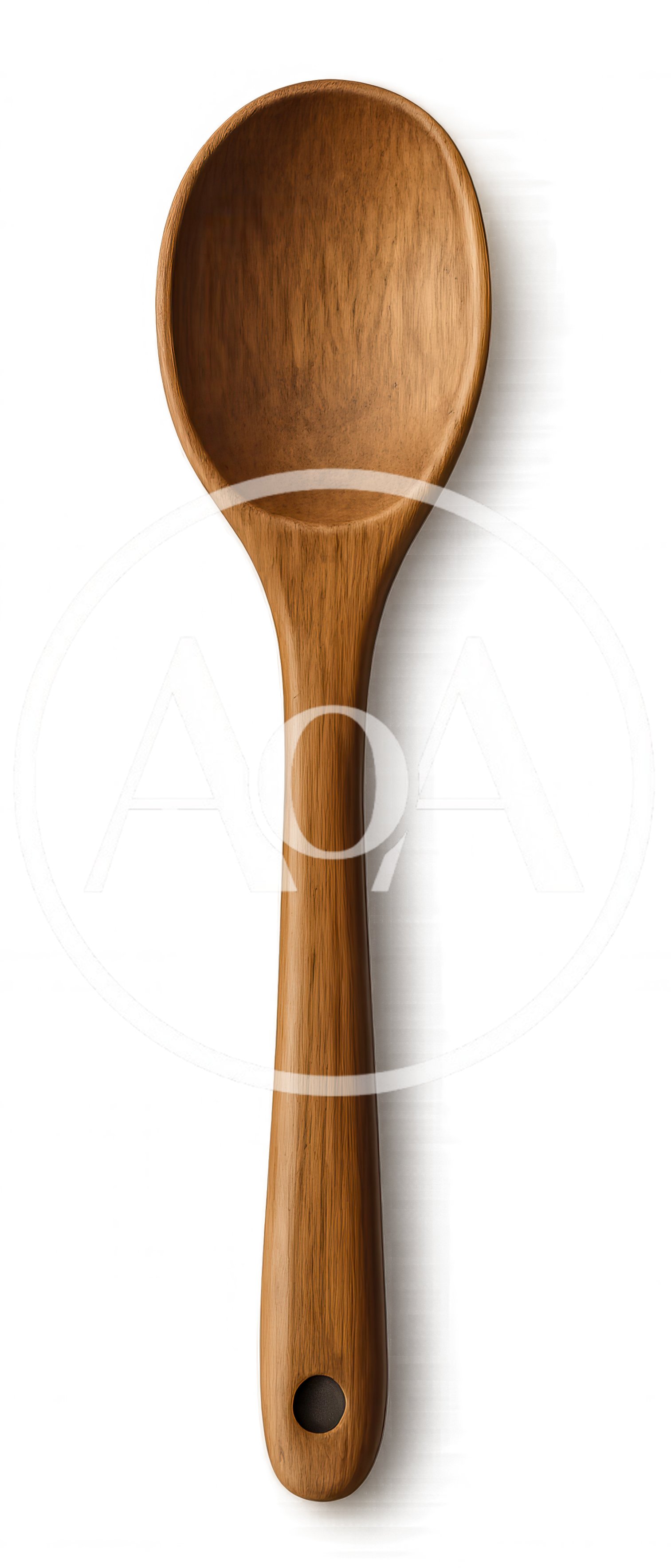 Wooden Cooking Spoon Isolated On White Background