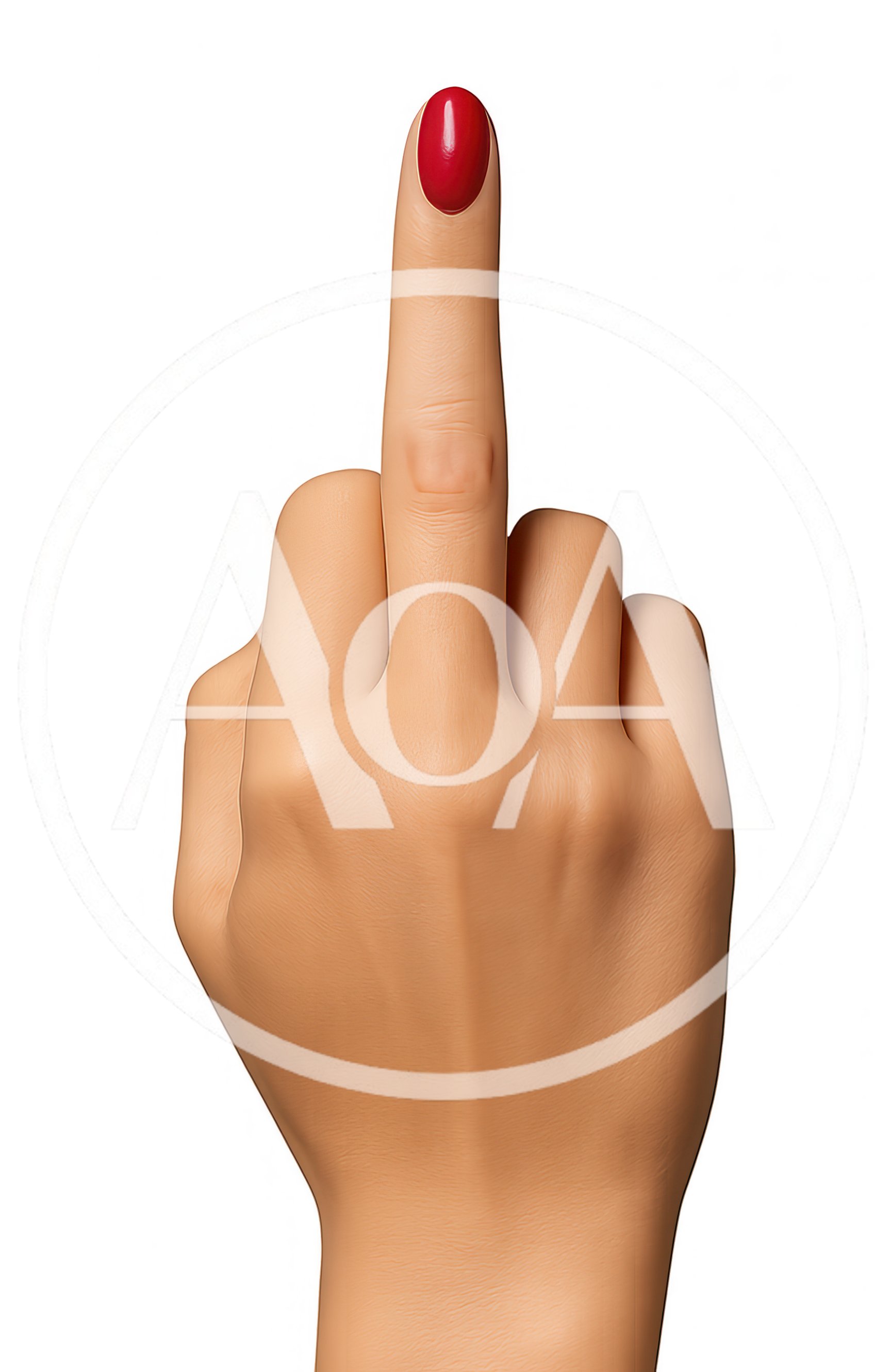 Human Hand Showing Middle Finger Gesture