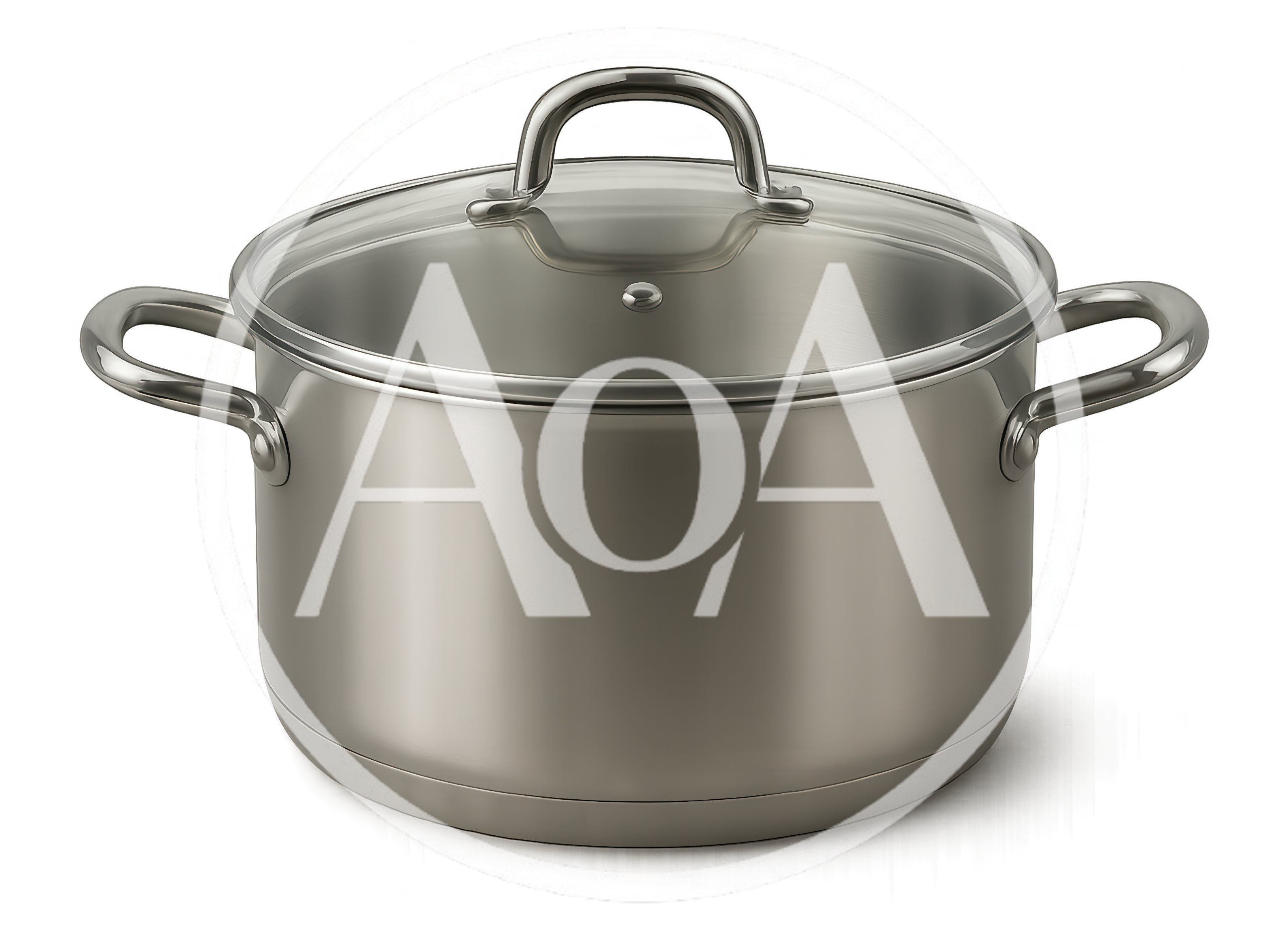 Stainless Steel Cooking Pot With Glass Lid
