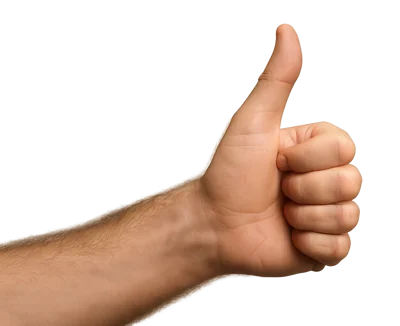 Human Hand Showing Thumbs Up Gesture