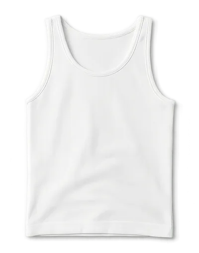 White Sleeveless Tank Top Mockup