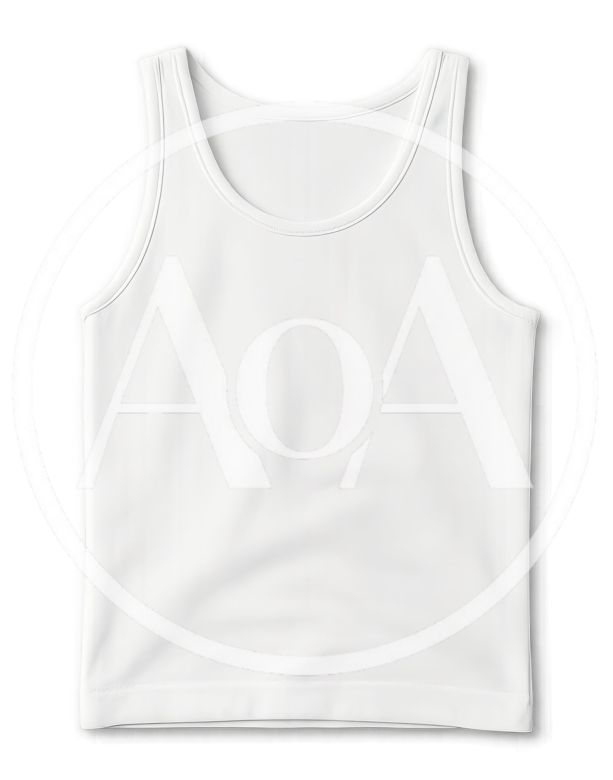 White Sleeveless Tank Top Mockup