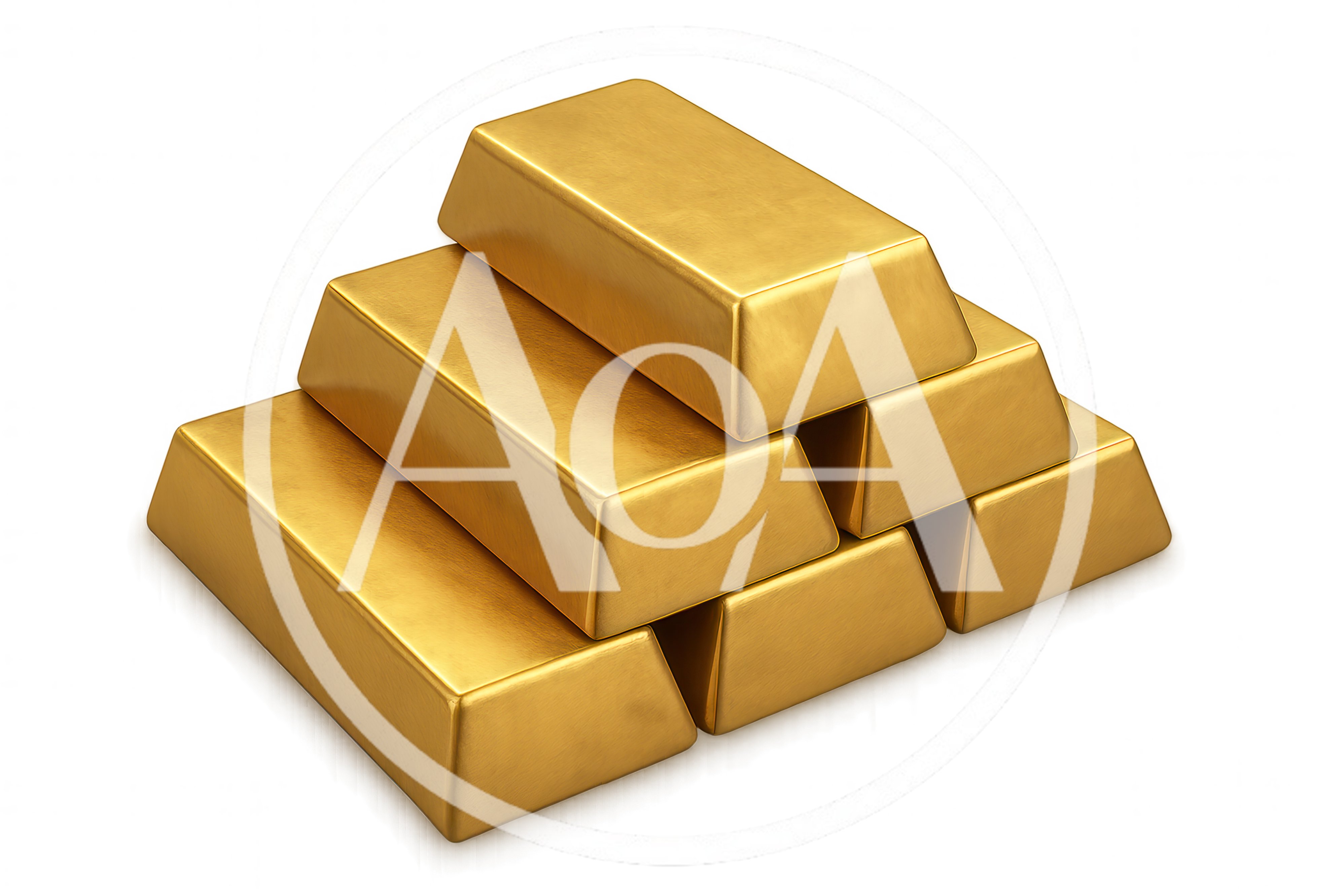 Stack Of Shiny Gold Bars On Black Background