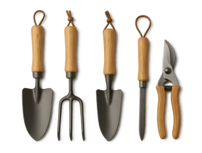 Set of Five Professional Gardening Tools