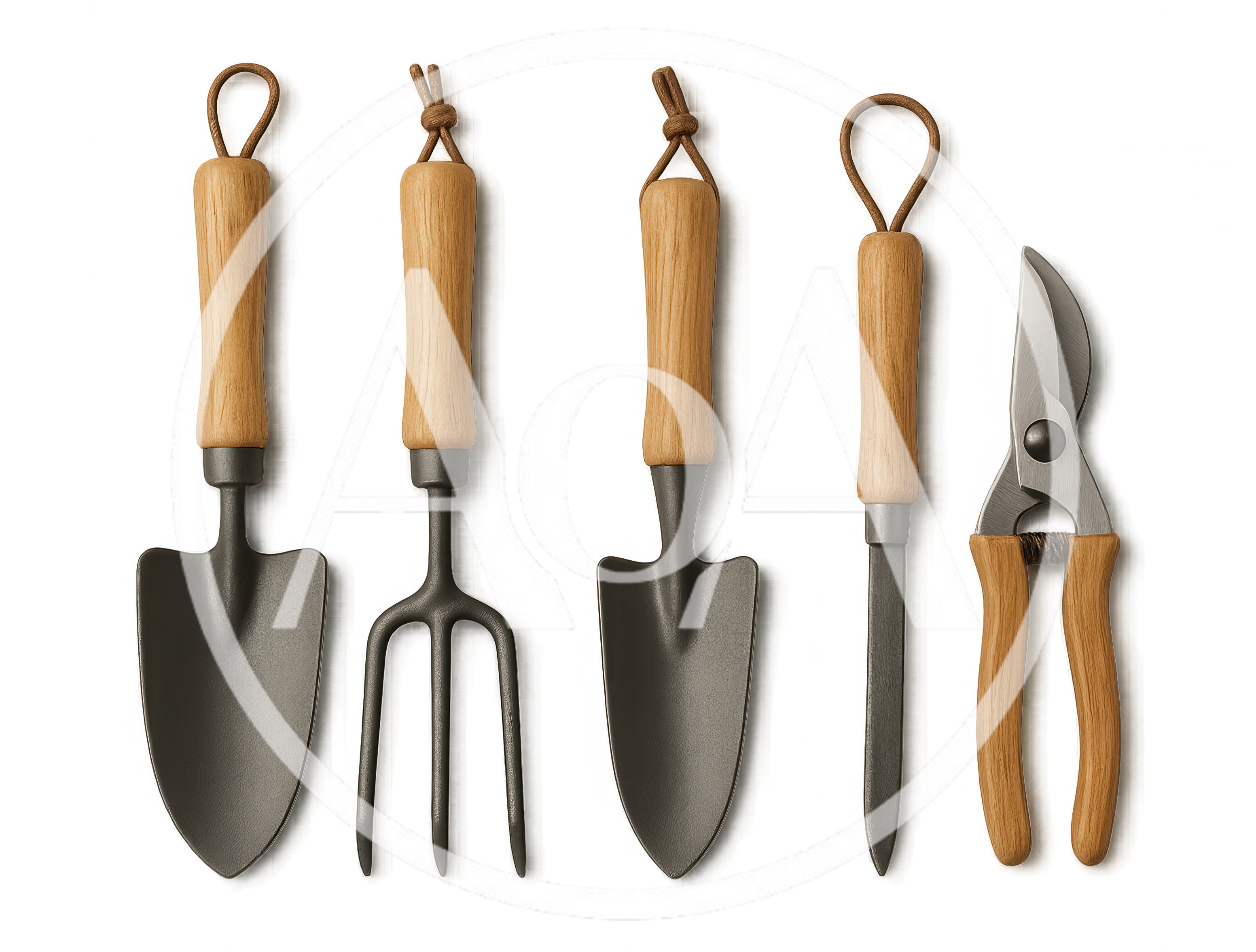 Set of Five Professional Gardening Tools
