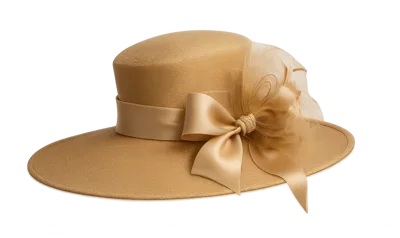 Elegant Beige Felt Women's Dress Hat