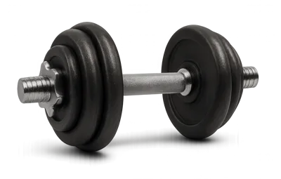 Adjustable Black Dumbbell With Metal Handle