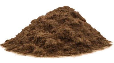 Large Pile Of Brown Organic Peat Moss