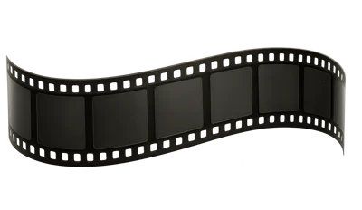 Curved Strip Of Blank 35mm Film Negative