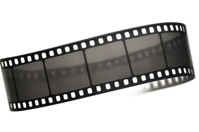 Curved Strip Of Blank Photographic Film
