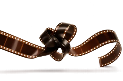 Cinematic Film Strip Tied In A Knot