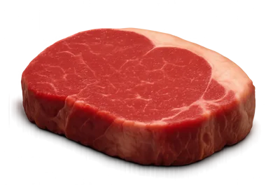 Raw Beef Steak Isolated On White Background