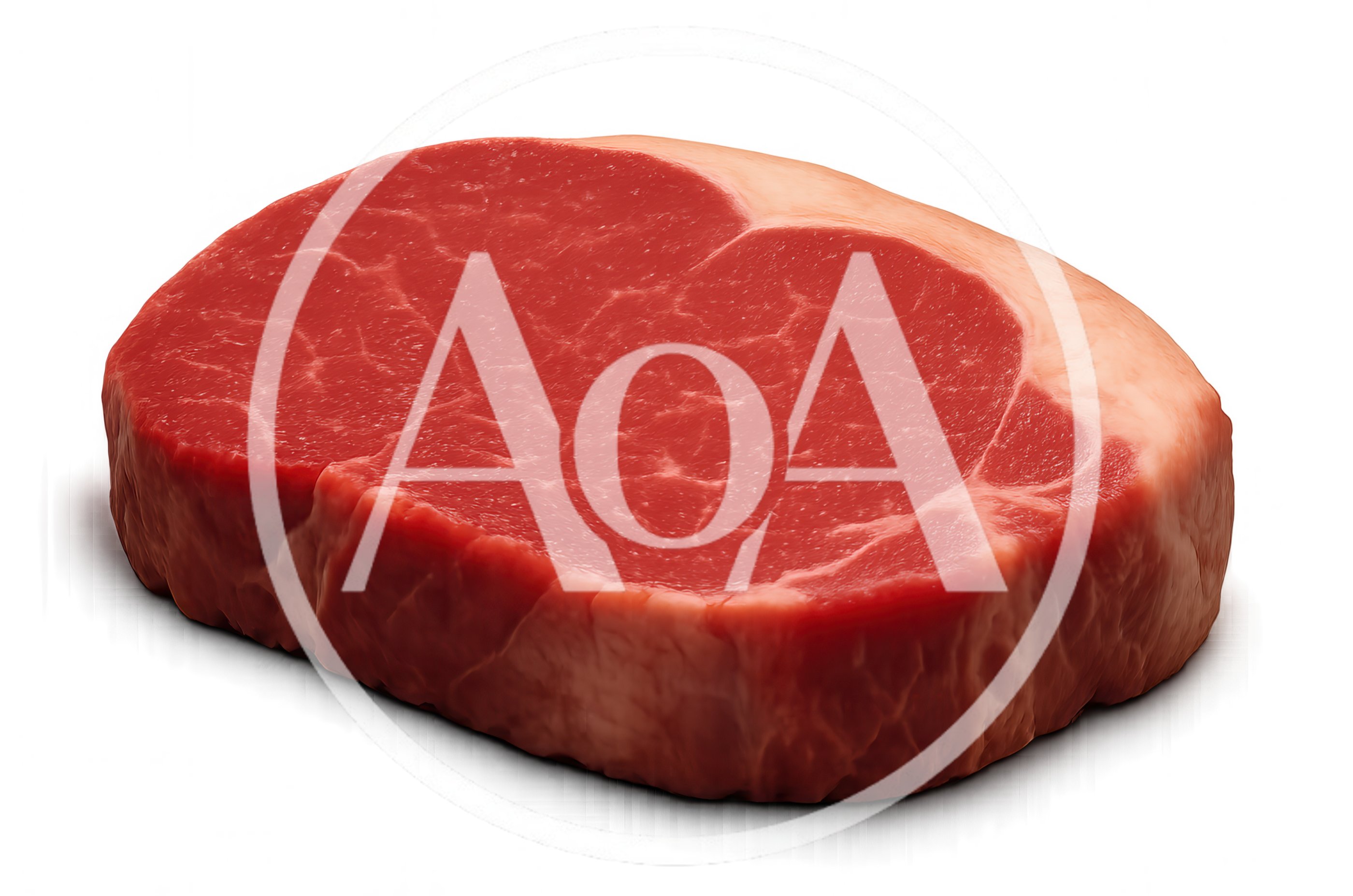 Raw Beef Steak Isolated On White Background