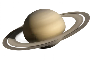 3D Render Of The Planet Saturn With Rings