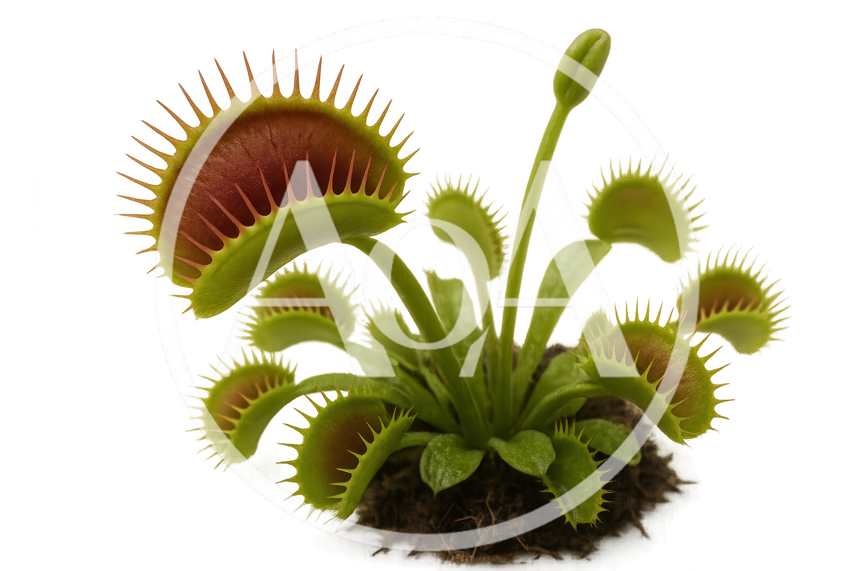 Venus Flytrap Plant With Open Traps