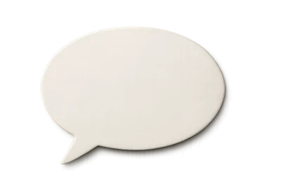 Blank White Speech Bubble Icon