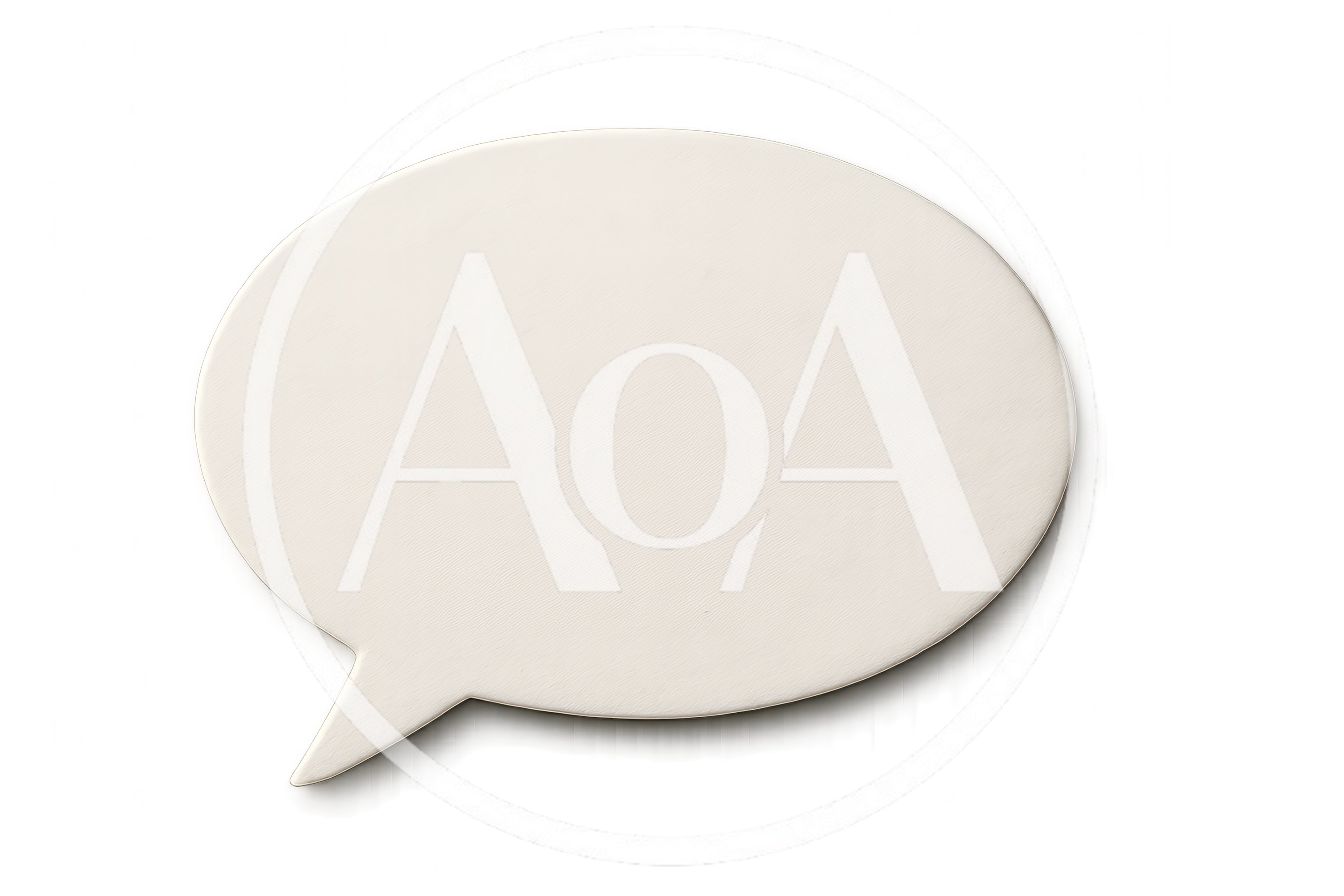 Blank White Speech Bubble Icon
