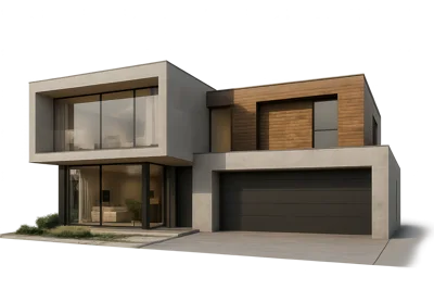 Modern Two Story Luxury House Exterior