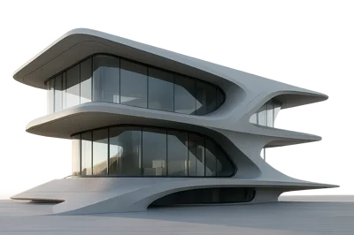 Futuristic Modern Architectural Building Design