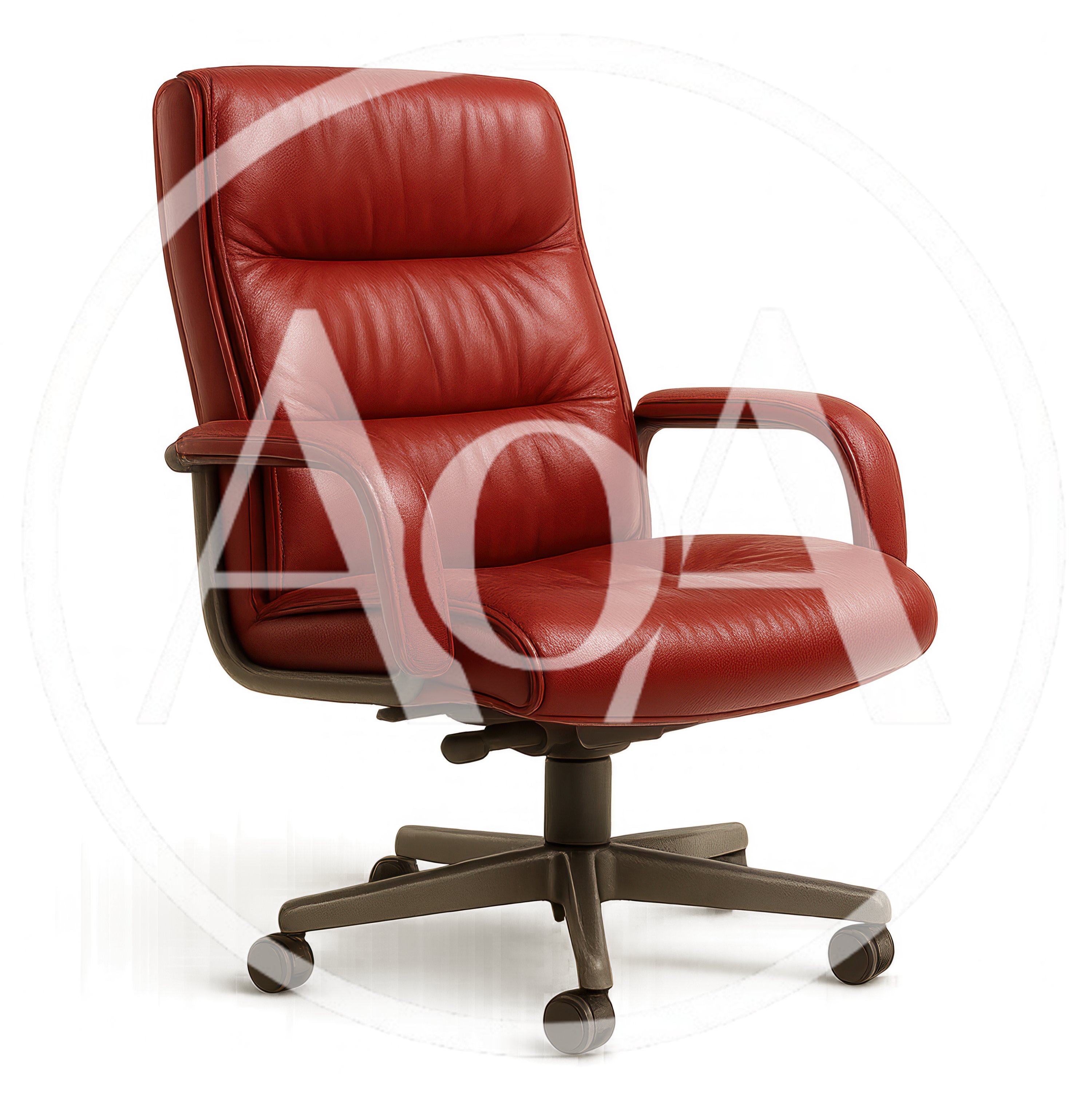 Red Leather Executive Office Chair