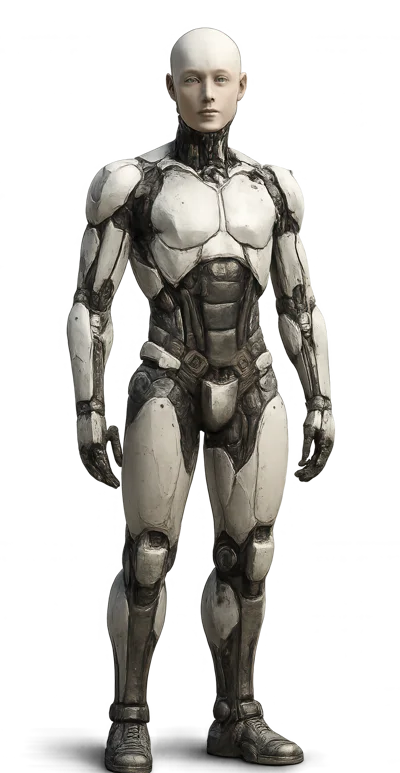 Full Body Android Robot With Human Face
