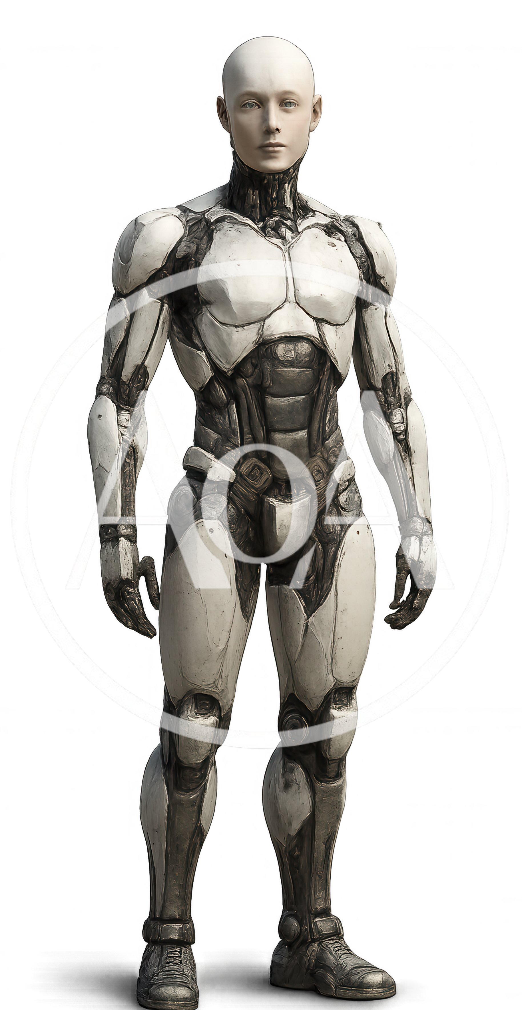 Full Body Android Robot With Human Face