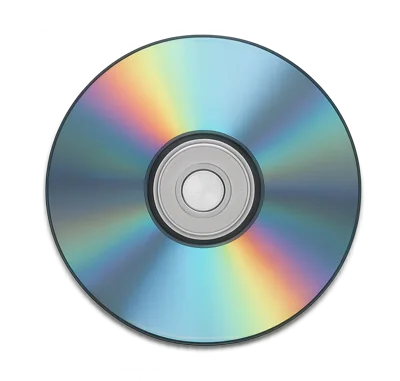 Top Down View Of A Shiny Optical Disc