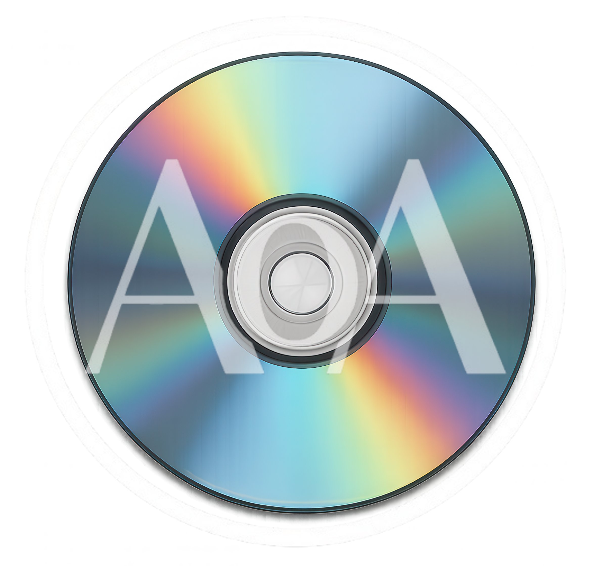 Top Down View Of A Shiny Optical Disc