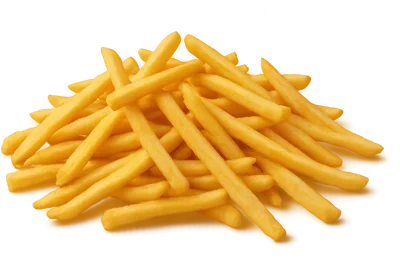 Pile Of Crispy Golden French Fries