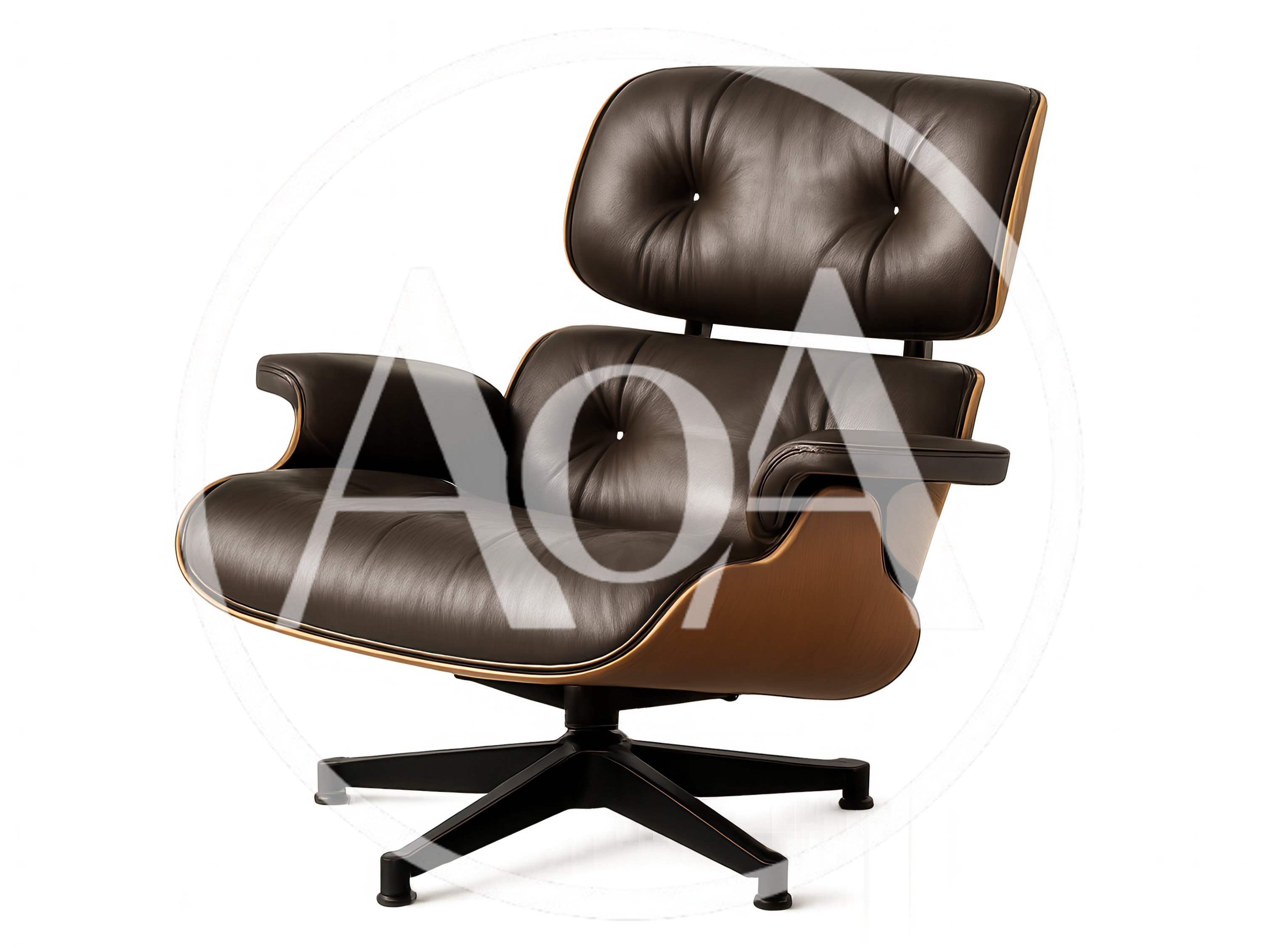Mid Century Modern Eames Style Lounge Chair