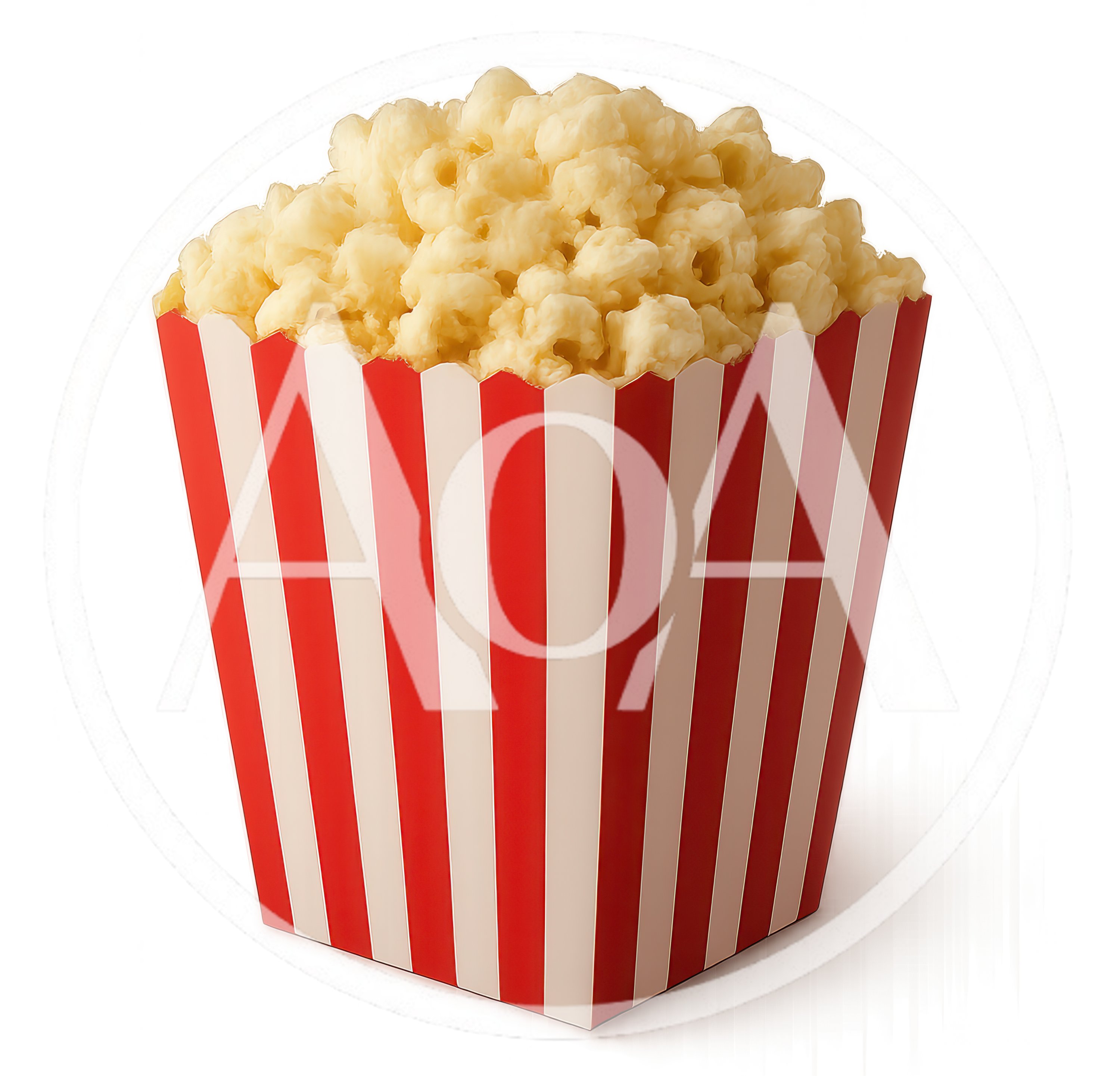Classic Red And White Striped Popcorn Bucket