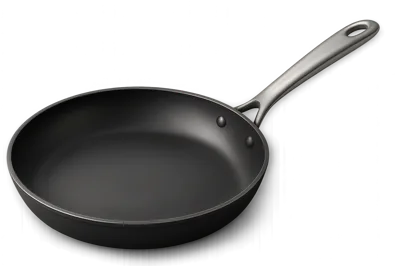 Professional Nonstick Frying Pan Isolated On White Background