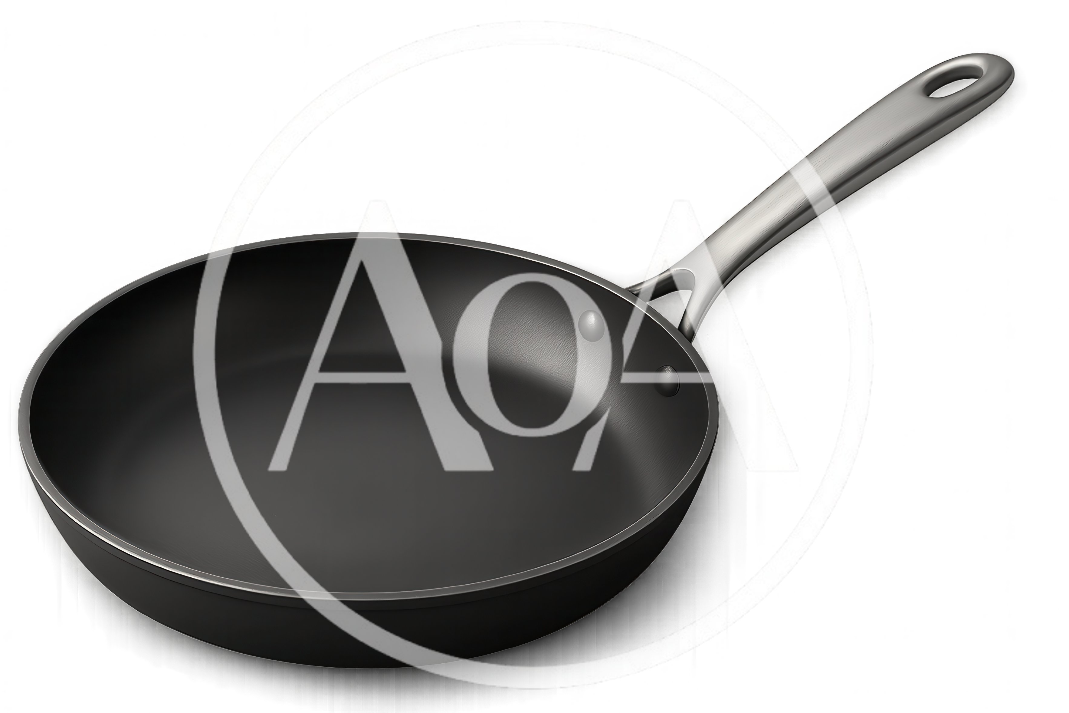 Professional Nonstick Frying Pan Isolated On White Background