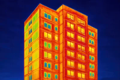 Thermal Imaging Of A High Rise Apartment Building