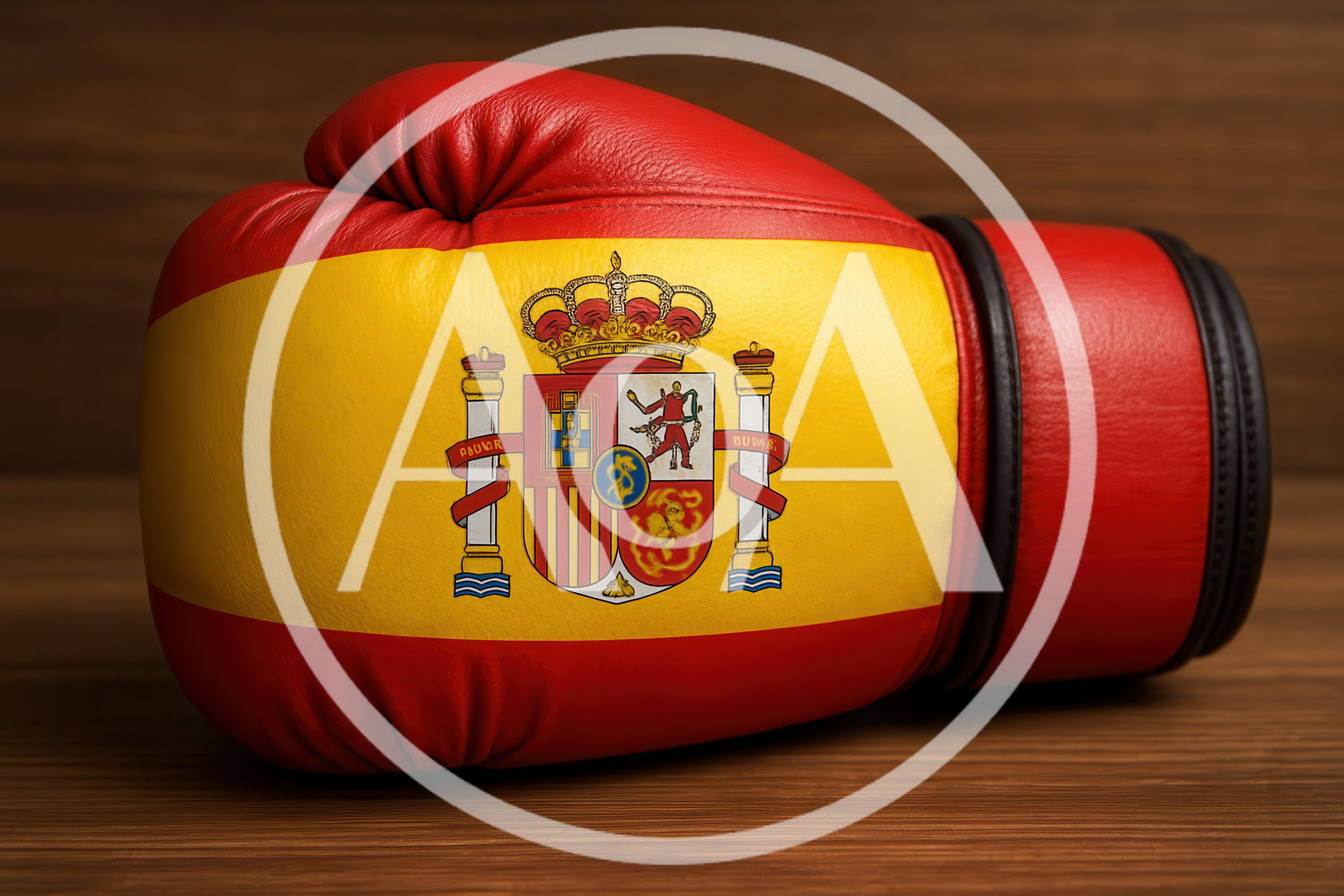 Boxing Glove Featuring The National Flag Of Spain