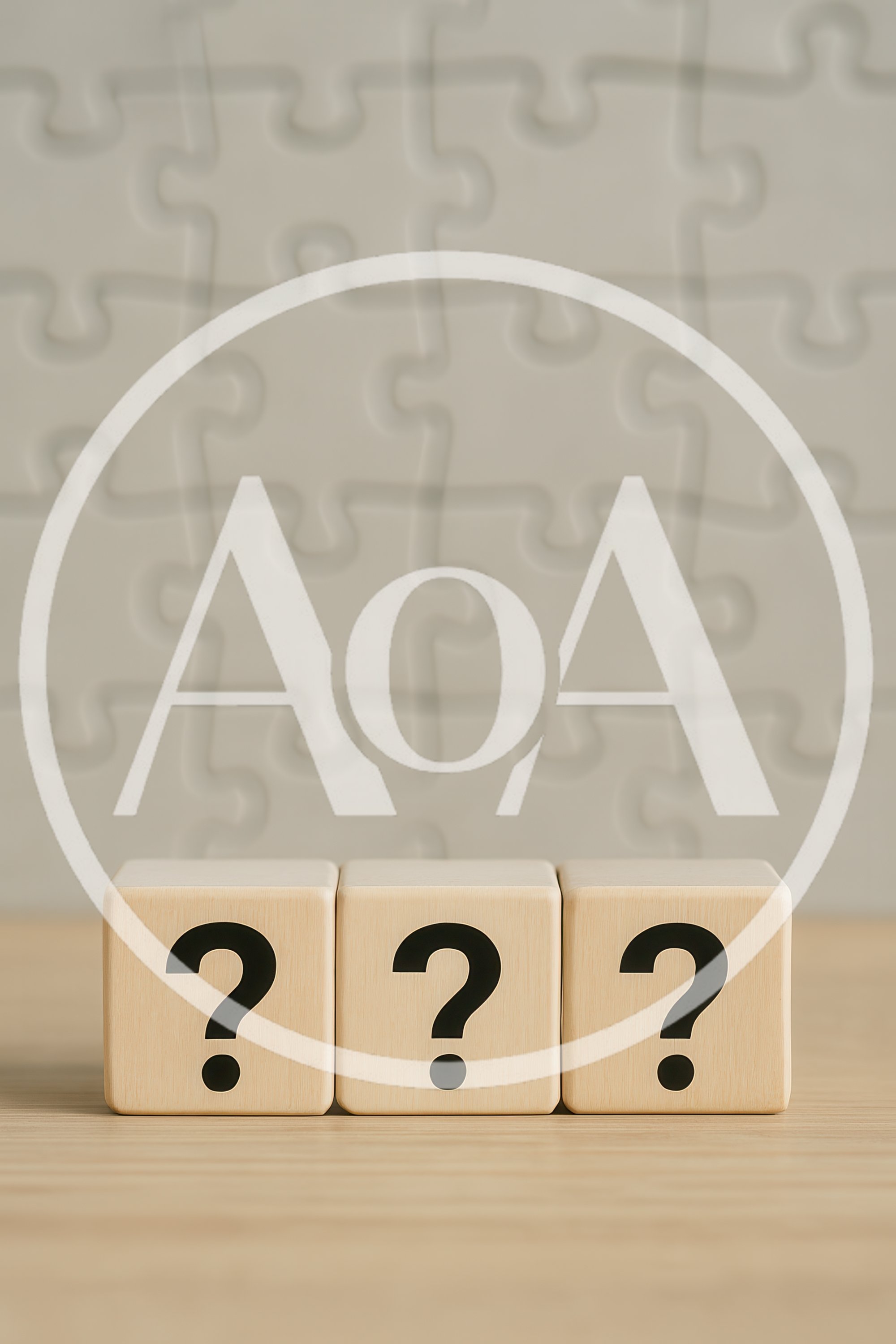 Three Wooden Blocks With Question Marks