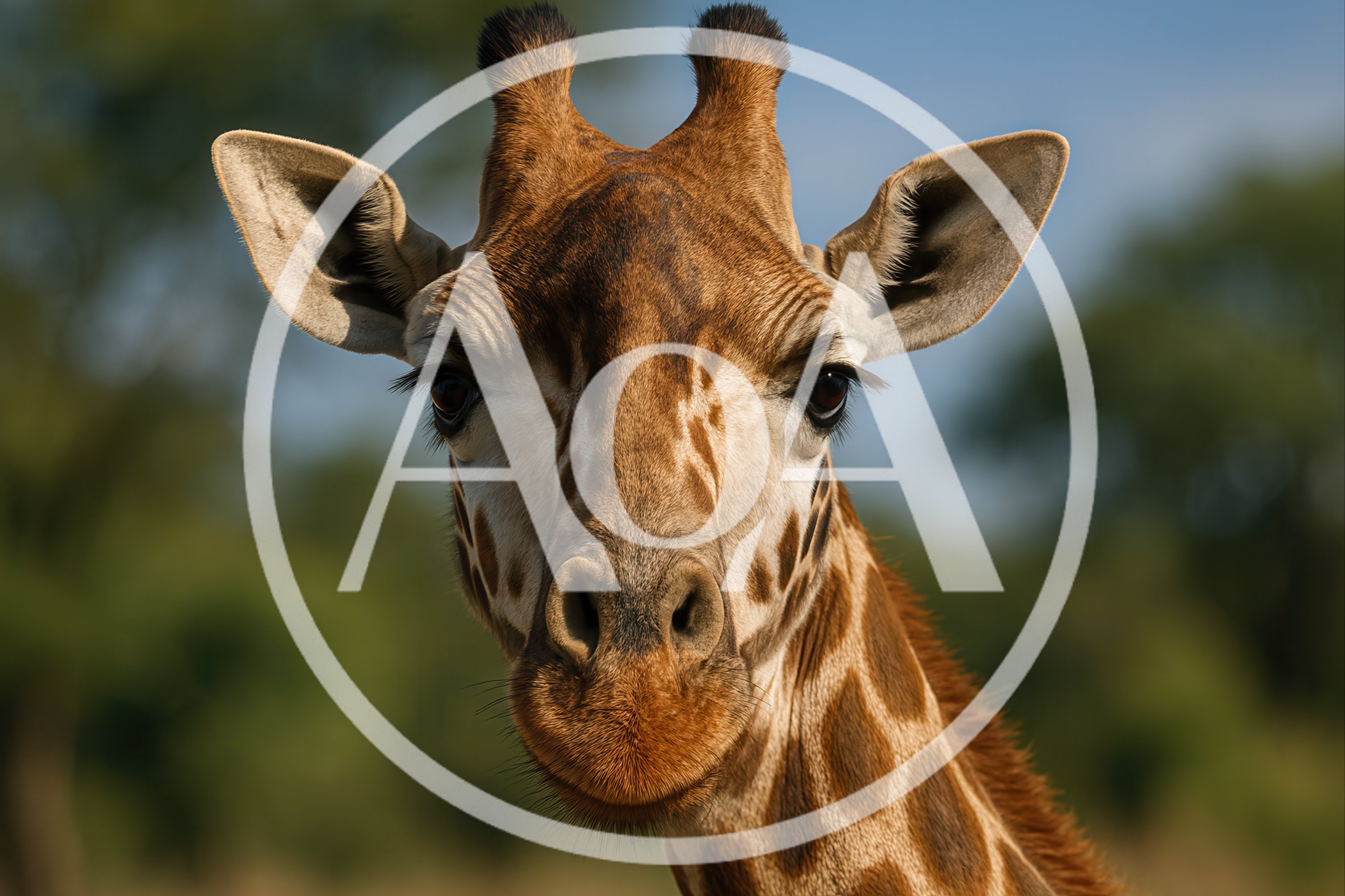 Close Up Portrait Of A Giraffe