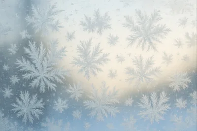 Intricate Frost Patterns On A Cold Window Pane
