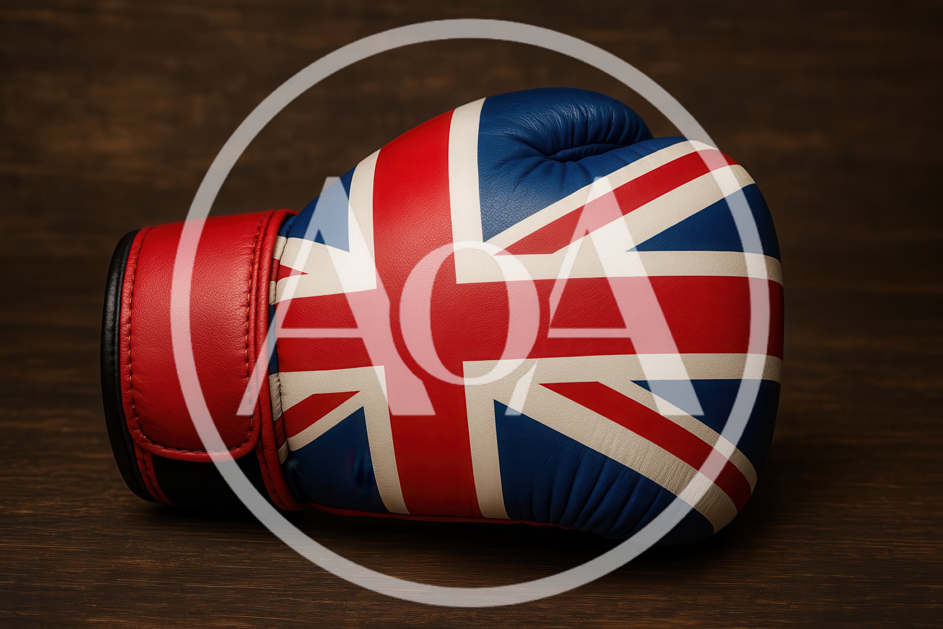 Boxing Glove With United Kingdom Flag Design