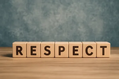 Wooden Blocks Spelling Respect On A Wooden Surface