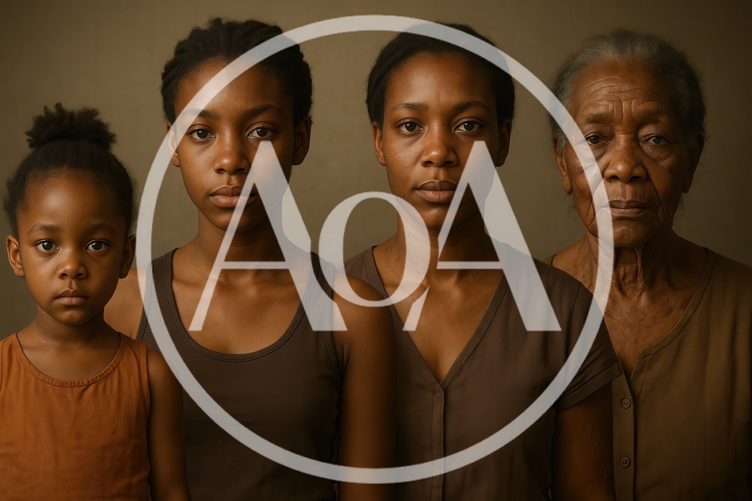 Four Generations Of African American Women Portrait